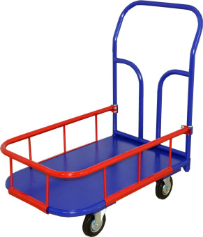 Тележка RUSKLAD платформенная с бортиком 125 мм 600x900 ТПБ 2 125 от магазина РЭССИ