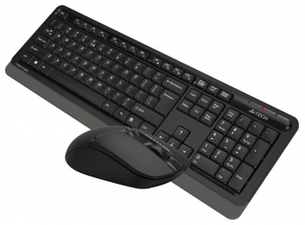 Клавиатура + мышь A4Tech Fstyler FG1012 клав:черный/серый мышь:черный USB беспроводная Multimedia (FG1012 BLACK) от магазина РЭССИ