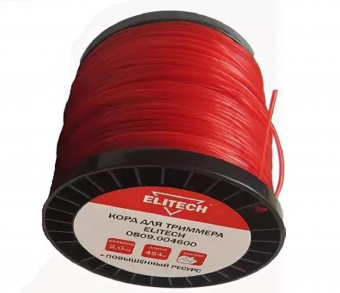 Леска для садовых триммеров Elitech 0809.004600 d=2мм L=454м (188752) от магазина РЭССИ