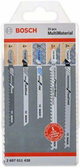Набор пилок универсальные Bosch MultiMaterial 15пред. (лобзики) от магазина РЭССИ