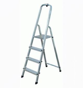 Алюминиевая стремянка 4 ступени СИБРТЕХ 97714 от магазина РЭССИ