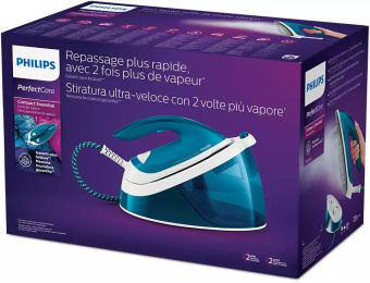 Парогенератор Philips GC6840/20 2400Вт бирюзовый/белый от магазина РЭССИ