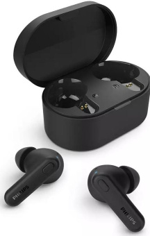 Гарнитура внутриканальные Philips TWS черный беспроводные bluetooth в ушной раковине (TAT1108BK/00) от магазина РЭССИ