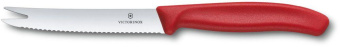 Нож кухонный Victorinox Swiss Classic (6.7861) стальной для сыра лезв.110мм серрейт. заточка красный блистер от магазина РЭССИ