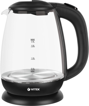 Чайник электрический Vitek VT-7058 1.7л. 2200Вт корпус: стекло от магазина РЭССИ