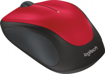 Мышь Logitech M235 красный/черный оптическая (1000dpi) беспроводная USB для ноутбука (2but) от магазина РЭССИ