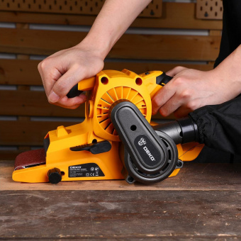 Ленточная шлифовальная машина Deko DKBS1300 1300Вт (ширина ленты 75мм) от магазина РЭССИ