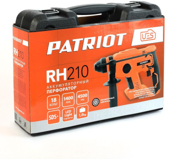 Перфоратор Patriot RH 210Li UES патрон:SDS-plus уд.:1.7Дж аккум. (кейс в комплекте) от магазина РЭССИ