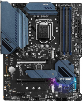 Материнская плата MSI MAG B560 TORPEDO Soc-1200 Intel B560 4xDDR4 ATX AC`97 8ch(7.1) 1 x 2.5Gigabit + Gigabit Ethernet+HDMI+DP от магазина РЭССИ