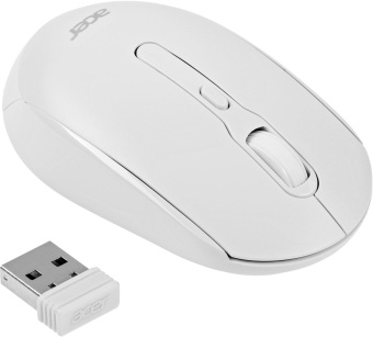 Мышь Acer OMR308 белый оптическая (1600dpi) беспроводная USB (4but) от магазина РЭССИ