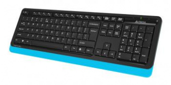 Клавиатура + мышь A4Tech Fstyler FG1010 клав:черный/синий мышь:черный/синий USB беспроводная Multimedia (FG1010 BLUE) от магазина РЭССИ