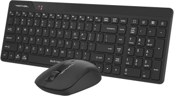Клавиатура + мышь A4Tech Fstyler FG2300 Air2 клав:черный мышь:черный USB беспроводная slim (FG2300 AIR2 BLACK) от магазина РЭССИ