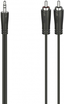 Кабель аудио Hama H-205110 Jack 3.5 (m)/2хRCA (m) 1.5м. черный (00205110) от магазина РЭССИ