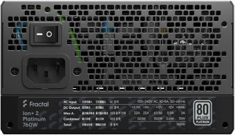 Блок питания Fractal Design ATX 750W ION+2 760 80+ platinum (24+4+4pin) APFC 140mm fan 10xSATA Cab Manag RTL от магазина РЭССИ
