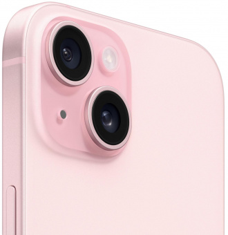 Смартфон Apple A3092 iPhone 15 128Gb розовый моноблок 3G 4G 2Sim 6.1" 1179x2556 iOS 17 48Mpix 802.11 a/b/g/n/ac/ax NFC GPS Protect от магазина РЭССИ