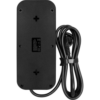 Сетевой фильтр Powercom SP-08 USB03AB 3м (8 розеток) черный (коробка) от магазина РЭССИ