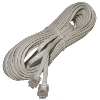 RJ-11 (6P-4C) 5m. white от магазина РЭССИ