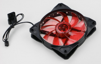 Вентилятор Digma DFAN-LED-RED 120x120x25mm 3-pin 4-pin (Molex)23dB 115gr LED Ret от магазина РЭССИ