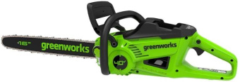 Цепная пила Greenworks 2008807UB аккум. 2000Вт 2.71л.с. дл.шины:16" (40cm) 1аккум. 4Ач ЗУ от магазина РЭССИ