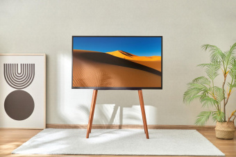 Подставка для телевизора Cactus CS-ST3644BKWN черный/орех 43"-65" макс.40кг напольный от магазина РЭССИ