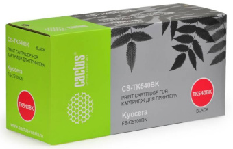 Картридж лазерный Cactus CS-TK540Bk черный (5000стр.) для Kyocera FS-C5100DN от магазина РЭССИ