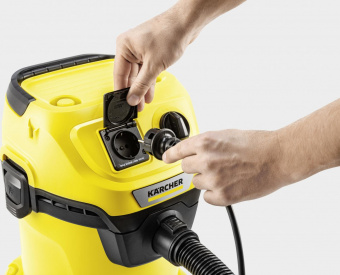 Строительный пылесос Karcher WD 3 P V-17/4/20 1000Вт (уборка: сухая/сбор воды) желтый от магазина РЭССИ