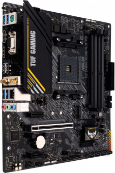 Материнская плата Asus TUF GAMING A520M-PLUS WIFI Soc-AM4 AMD A520 4xDDR4 mATX AC`97 8ch(7.1) 2xGgE RAID+VGA+HDMI+DP от магазина РЭССИ