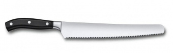 Нож кухонный Victorinox Grand Maitre (7.7433.26G) кованый универсальный для хлеба лезв.260мм серрейт. заточка черный от магазина РЭССИ