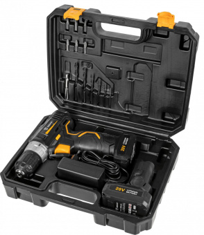 Дрель-шуруповерт Deko GCD20DU3 аккум. патрон:быстрозажимной (063-4144) от магазина РЭССИ