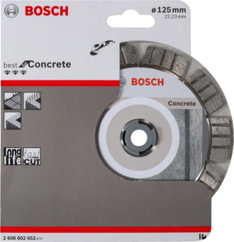 Диск алмазный по бет. Bosch 2608602652 d=125мм d(посад.)=22.23мм (угловые шлифмашины) (упак.:1шт) от магазина РЭССИ