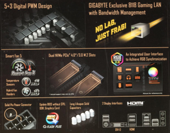 Материнская плата Gigabyte B550M DS3H Soc-AM4 AMD B550 4xDDR4 mATX AC`97 8ch(7.1) GbLAN RAID+DVI+HDMI от магазина РЭССИ