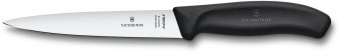 Нож кухонный Victorinox Swiss Classic (6.8713.16B) стальной филейный лезв.160мм прямая заточка черный блистер от магазина РЭССИ