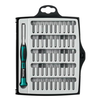 Отвертка для точных работ KRAFTOOL Precision-51 со сменными битами 51 предмет 25691 от магазина РЭССИ