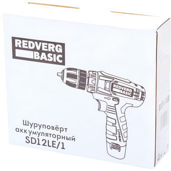 Аккумуляторный шуруповерт REDVERG Basic SD12LE/1-2 6680816 от магазина РЭССИ