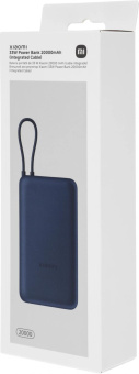 Мобильный аккумулятор Xiaomi BHR8975GL 20000mAh 33W 3A USB-A/USB-C синий от магазина РЭССИ