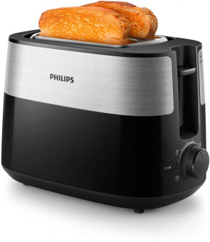 Тостер Philips HD2516 830Вт черный/стальной от магазина РЭССИ