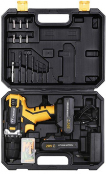 Дрель-шуруповерт Deko DKCD20FU-L аккум. патрон:быстрозажимной (кейс в комплекте) (063-4175) от магазина РЭССИ