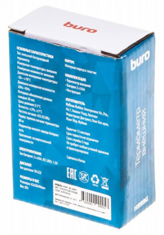 Термометр Buro H999E/G/T серебристый/черный от магазина РЭССИ