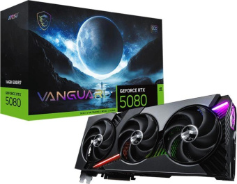 Видеокарта MSI PCI-E 5.0 RTX 5080 16G VANGUARD SOC NVIDIA GeForce RTX 5080 16Gb 256bit GDDR7 2730/30000 HDMIx1 DPx3 HDCP Ret от магазина РЭССИ