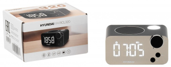 Радиобудильник Hyundai H-RCL320 черный LCD подсв:белая часы:цифровые FM от магазина РЭССИ