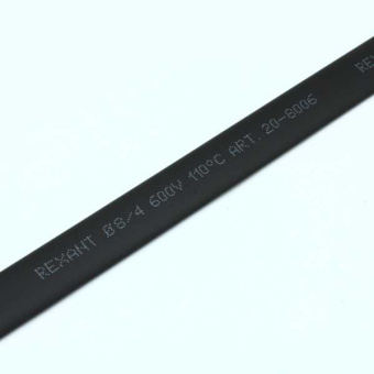 Трубка термоусадочная 8,0/4,0 черная от магазина РЭССИ