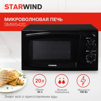 Микроволновая Печь Starwind SWM5420 20л. 700Вт черный от магазина РЭССИ