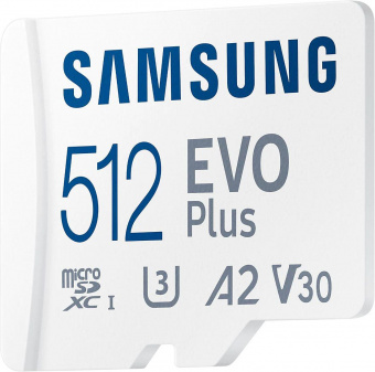 Флеш карта microSDXC 512Gb Class10 Samsung MB-MC512KA EVO PLUS + adapter от магазина РЭССИ