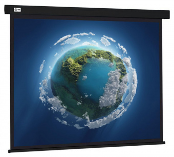 Экран Cactus 127x127см Wallscreen CS-PSW-127X127-BK 1:1 настенно-потолочный рулонный черный от магазина РЭССИ