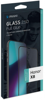 Защитное стекло для экрана Deppa 62893 для Honor X8 2.5D 1шт. от магазина РЭССИ