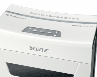 Шредер Leitz IQ Protect Premium 4M белый (секр.P-5) фрагменты 4лист. 14лтр. скрепки скобы от магазина РЭССИ
