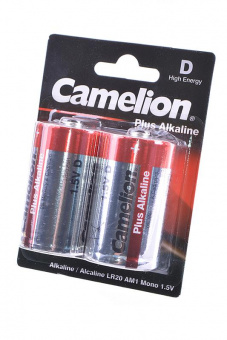 Элемент питания Camelion Plus Alkaline LR20-BP2 LR20 BL2 от магазина РЭССИ