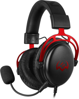 Наушники с микрофоном Sven AP-G1000MV черный/красный 2.2м мониторные оголовье (SV-020361) от магазина РЭССИ