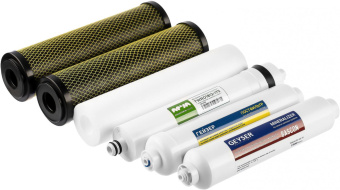 Комплект картриджей Гейзер Премиум для систем обратного осмоса ресурс:10000л (упак.:6шт) от магазина РЭССИ