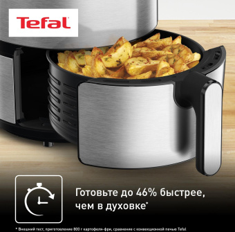 Аэрогриль Tefal EY401D15 1500Вт серебристый/черный от магазина РЭССИ